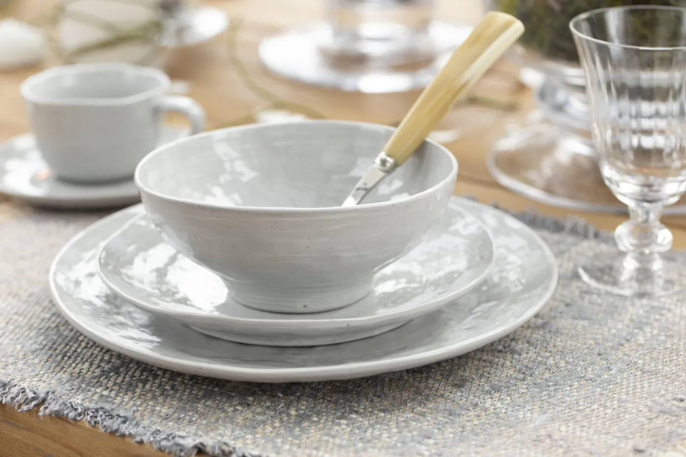 Assiettes, Plats Et Bols|Assiettes,Plats Et Bols<Flamant ALANAH, assiette, céramique, , 27cm Gris