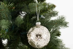 Boules De Noël|Boules De Noël<Flamant ALLAO, boule de Noël Argent