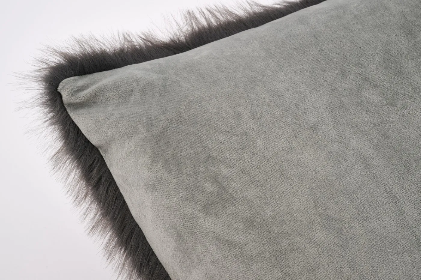 Coussins Décoratifs|Coussins Décoratifs<Flamant ALLESSINA, coussin, fausse fourrure Gris