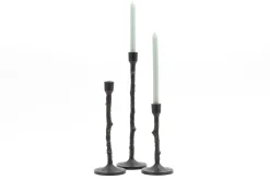 Chandeliers|Chandeliers<Flamant ALMAFI, bougeoir, métal, S Noir