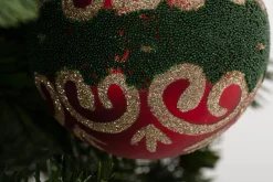 Boules De Noël|Boules De Noël<Flamant AMEROLD, boule de Noël Rouge