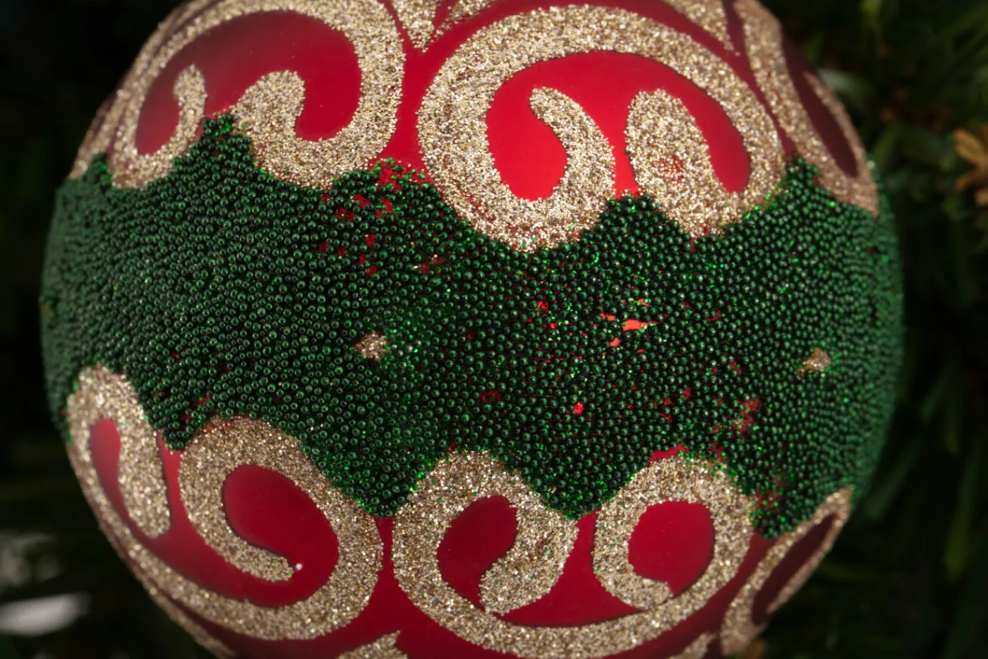 Boules De Noël|Boules De Noël<Flamant AMEROLD, boule de Noël Rouge