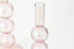 Chandeliers|Chandeliers<Flamant AMIRA, bougeoir, verre, , S, avec leds Rose