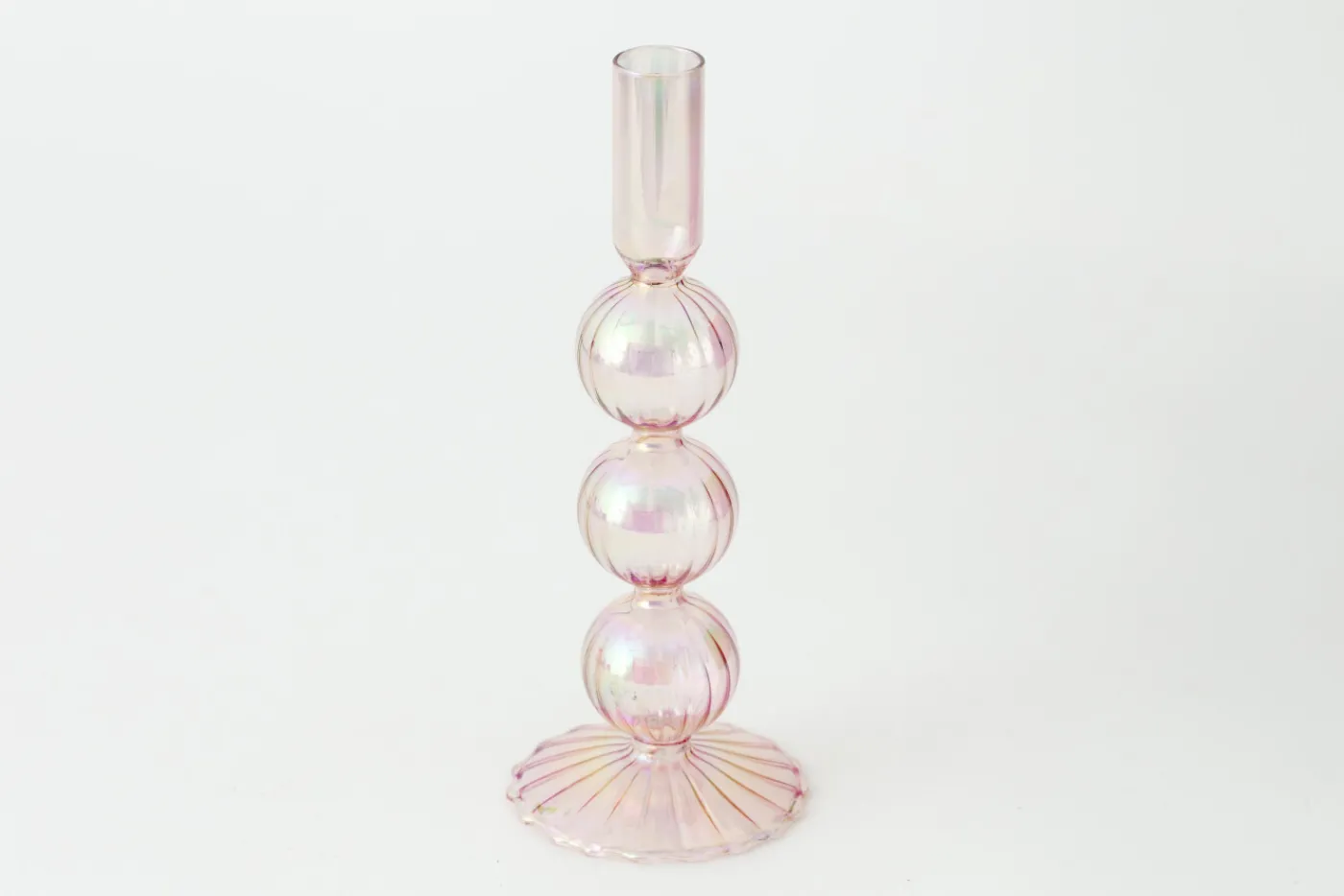 Chandeliers|Chandeliers<Flamant AMIRA, bougeoir, verre, , L, avec leds Rose