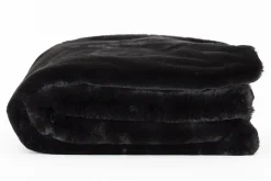 Plaids Et Couvre-Lits|Plaids Et Couvre-Lits<Flamant ANDRES, plaid, fausse fourrure Noir