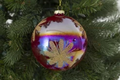 Boules De Noël|Boules De Noël<Flamant ANTILLES, boule de Noël, L Rouge