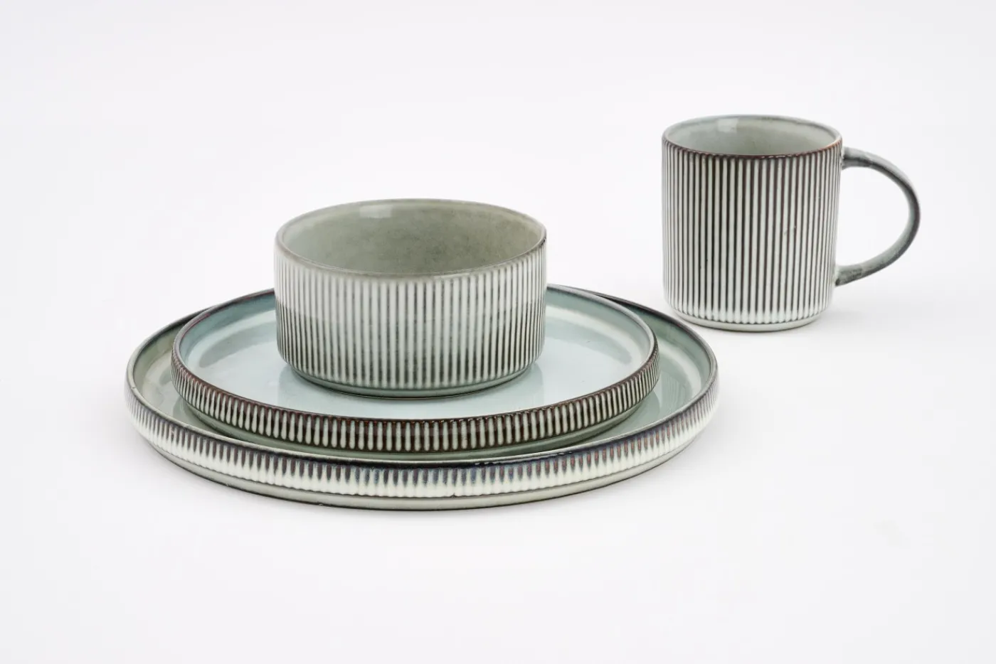 Assiettes, Plats Et Bols|Assiettes,Plats Et Bols<Flamant ARCHITECTO, assiette, céramique, , 20,5cm Gris