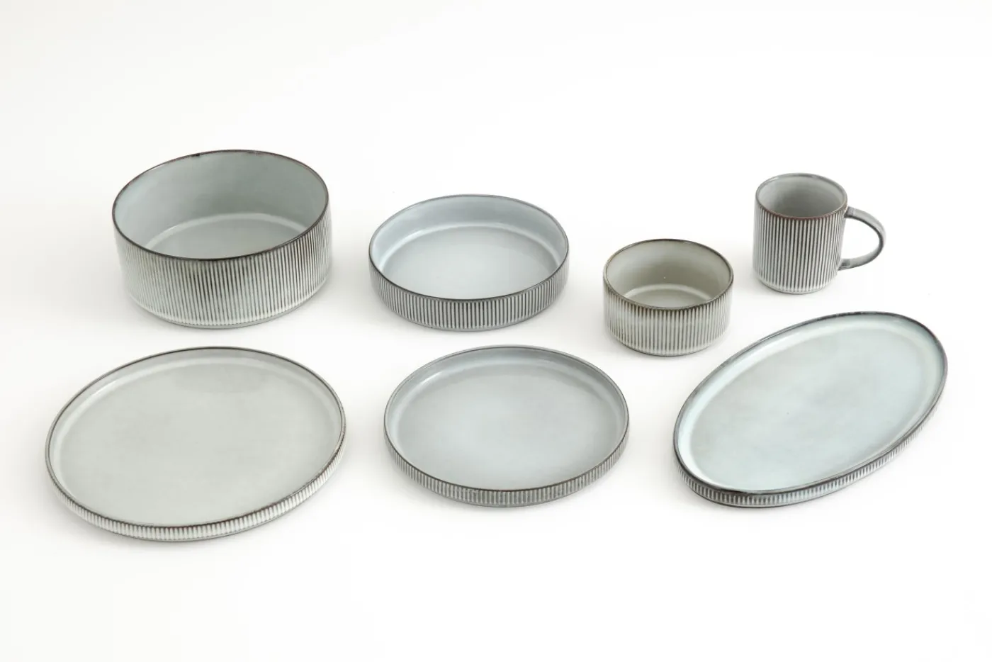Assiettes, Plats Et Bols|Assiettes,Plats Et Bols<Flamant ARCHITECTO, assiette, céramique, , 20,5cm Gris