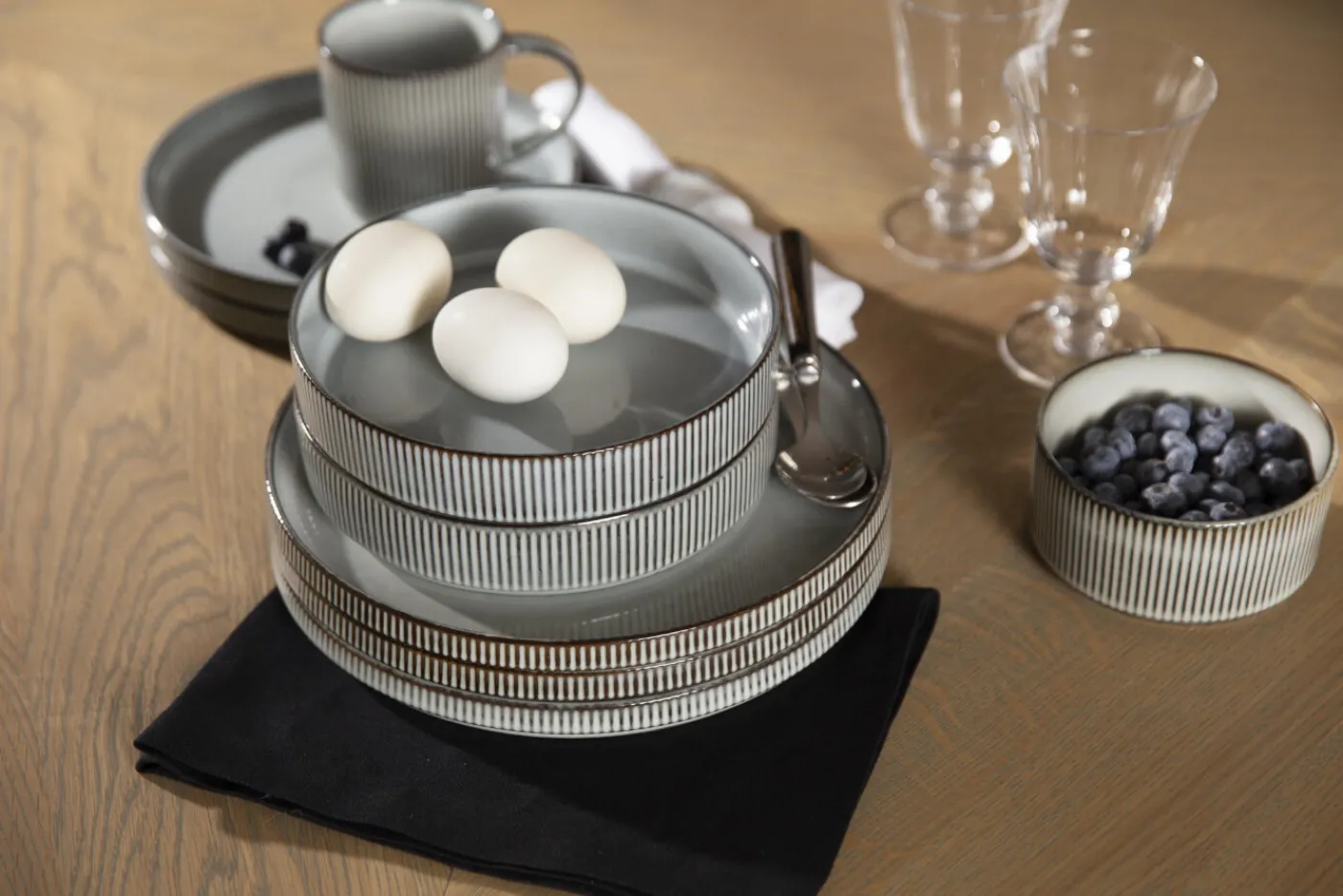 Assiettes, Plats Et Bols|Assiettes,Plats Et Bols<Flamant ARCHITECTO, assiette de pâtes, céramique, Gris