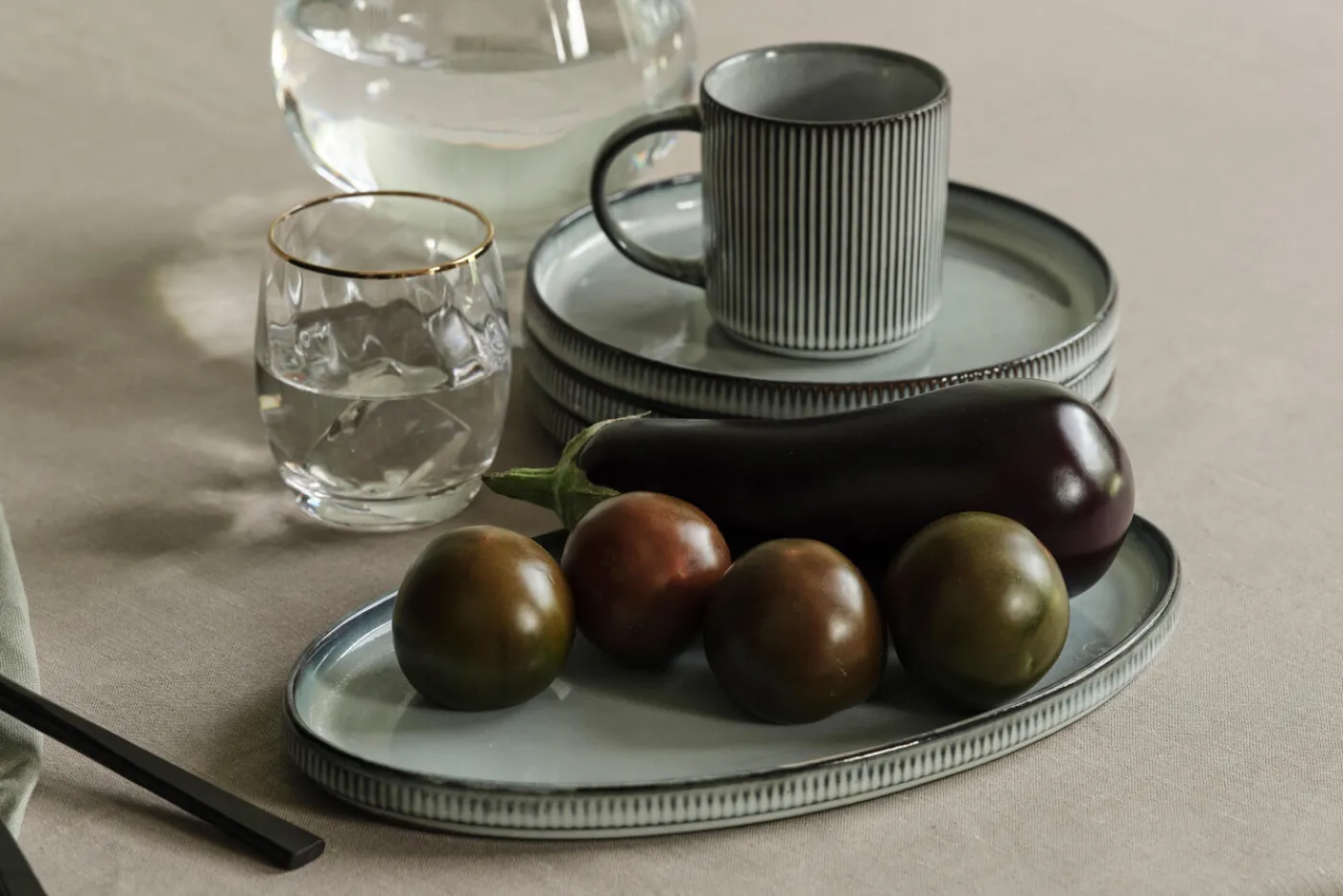 Assiettes, Plats Et Bols|Assiettes,Plats Et Bols<Flamant ARCHITECTO, plateau, céramique, Gris
