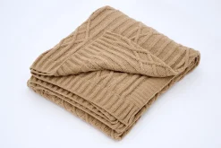Plaids Et Couvre-Lits|Plaids Et Couvre-Lits<Flamant ARNOL, plaid, beige Blanccassé