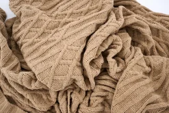 Plaids Et Couvre-Lits|Plaids Et Couvre-Lits<Flamant ARNOL, plaid, beige Blanccassé