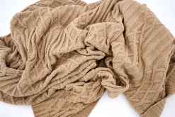 Plaids Et Couvre-Lits|Plaids Et Couvre-Lits<Flamant ARNOL, plaid, beige Blanccassé