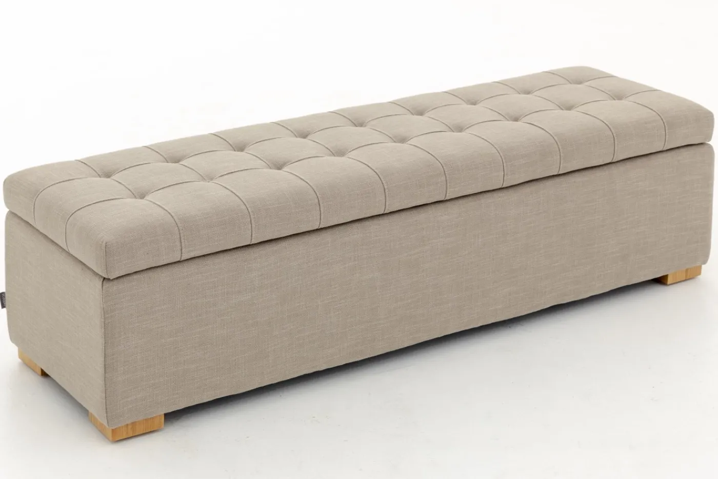 Poufs Et Bouts De Canapé|Sièges<Flamant AUBIZ, pouf, tissu, avec couvercle Blanccassé