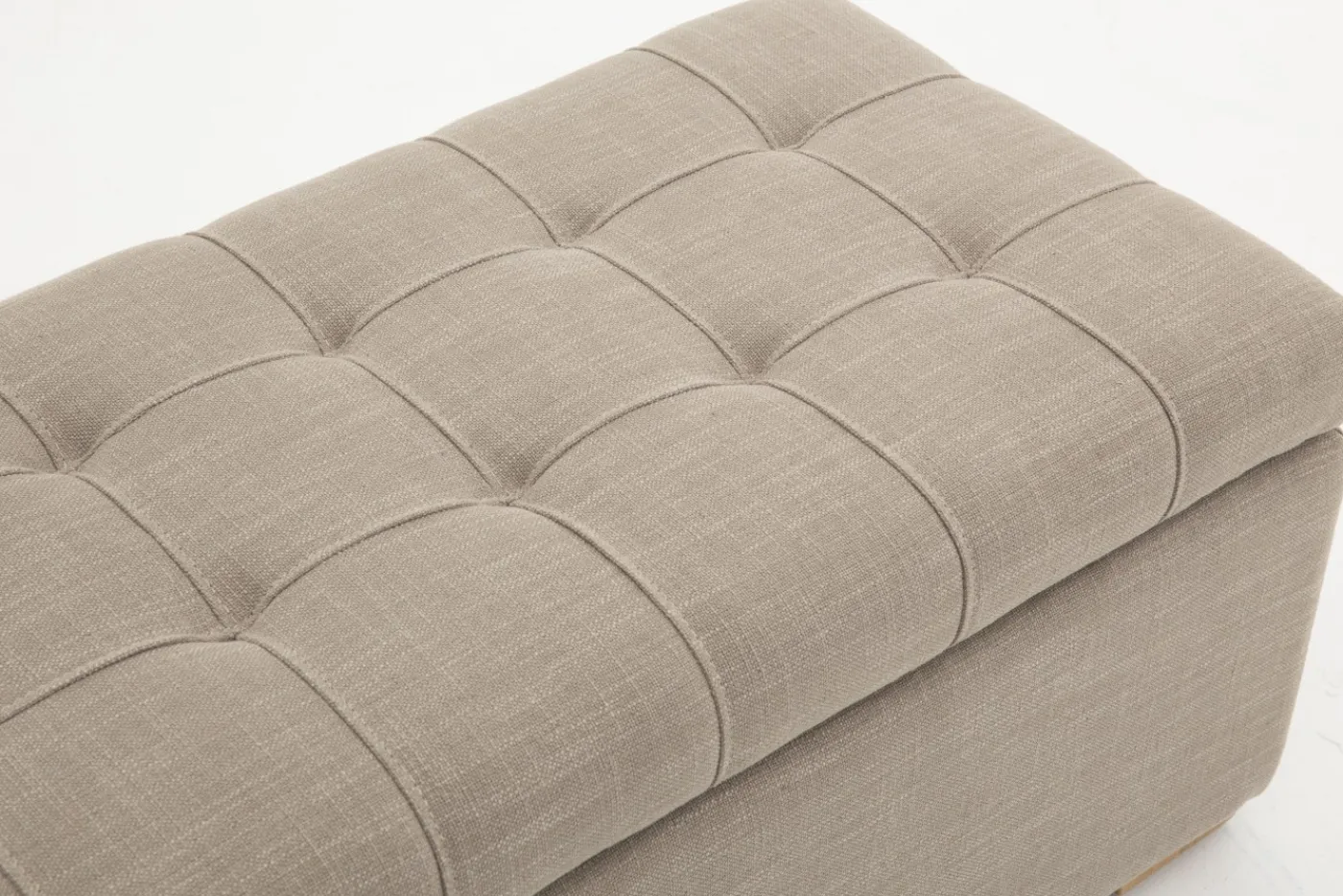 Poufs Et Bouts De Canapé|Sièges<Flamant AUBIZ, pouf, tissu, avec couvercle Blanccassé