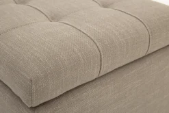 Poufs Et Bouts De Canapé|Sièges<Flamant AUBIZ, pouf, tissu, avec couvercle Blanccassé