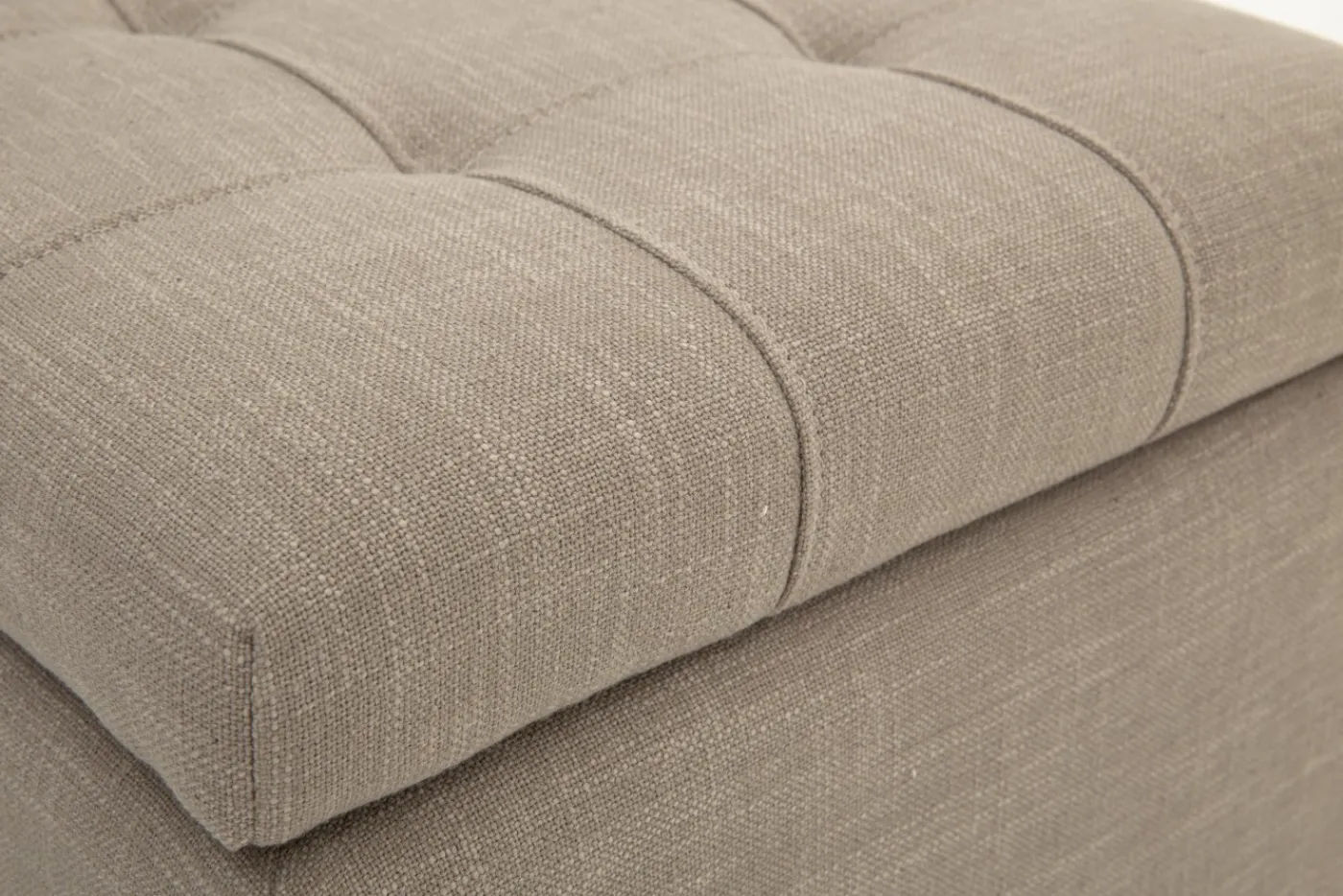 Poufs Et Bouts De Canapé|Sièges<Flamant AUBIZ, pouf, tissu, avec couvercle Blanccassé