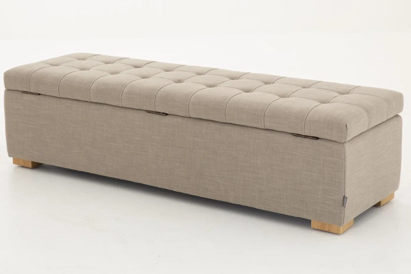 Poufs Et Bouts De Canapé|Sièges<Flamant AUBIZ, pouf, tissu, avec couvercle Blanccassé