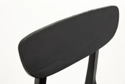 Chaises|Chaises<Flamant AURIANE, chaise, siège en cuir Noir