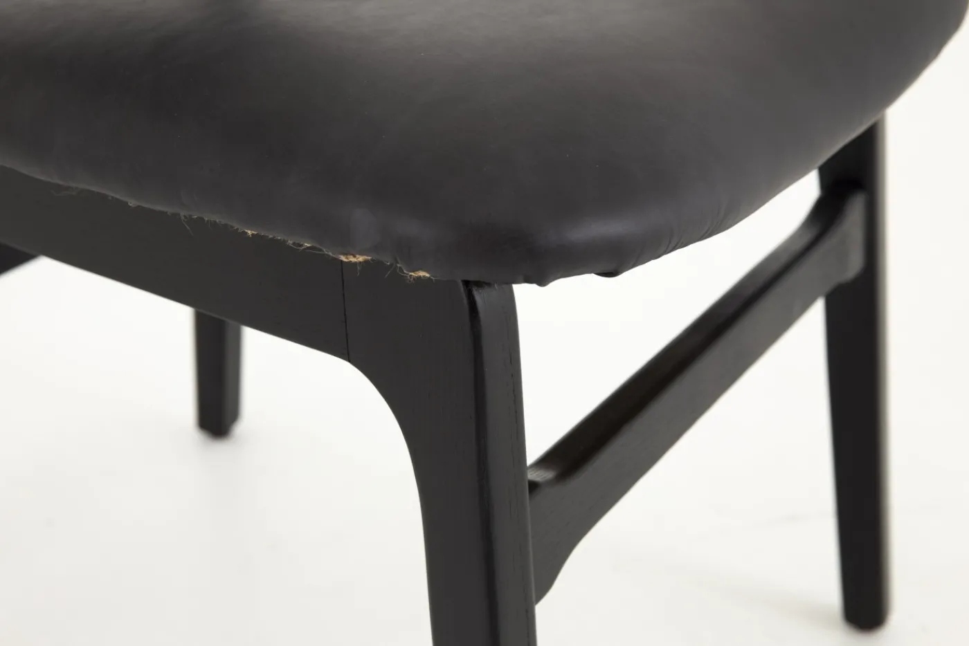 Chaises|Chaises<Flamant AURIANE, chaise, siège en cuir Noir