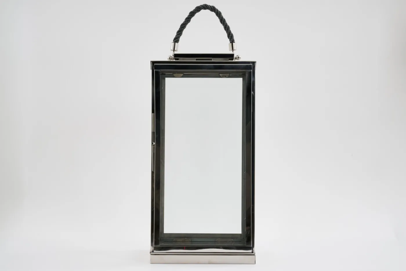Lanternes|Décoration<Flamant AURITIO, lanterne, acier et verre, L Argent