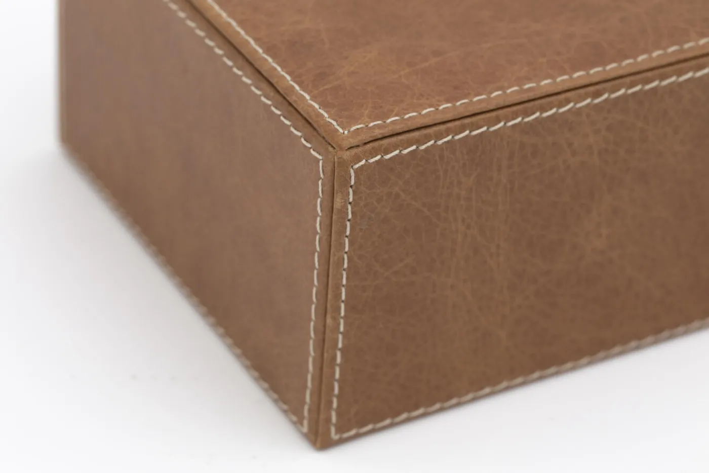 Paniers|Décoration<Flamant AUSTIN, boîte à mouchoirs, cuir, Brun