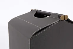 Paniers|Décoration<Flamant AUSTIN, boîte, cuir, Gris