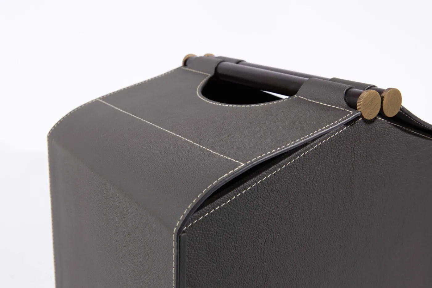 Paniers|Décoration<Flamant AUSTIN, boîte, cuir, Gris