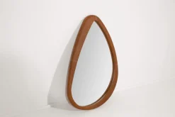 Miroirs|Décoration<Flamant AUSTIN, miroir, cuir, Brun