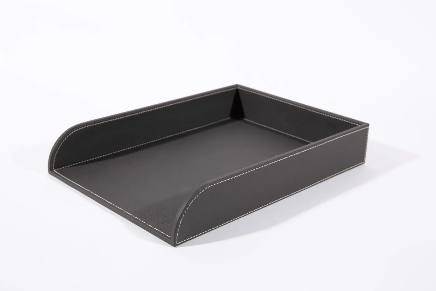 Décoration|Décoration De Bureau<Flamant AUSTIN, plateau à courrier, cuir, Gris