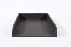 Décoration|Décoration De Bureau<Flamant AUSTIN, plateau à courrier, cuir, Gris