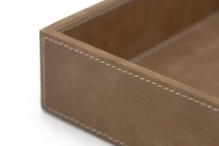 Décoration|Décoration De Bureau<Flamant AUSTIN, plateau à courrier, cuir, Brun