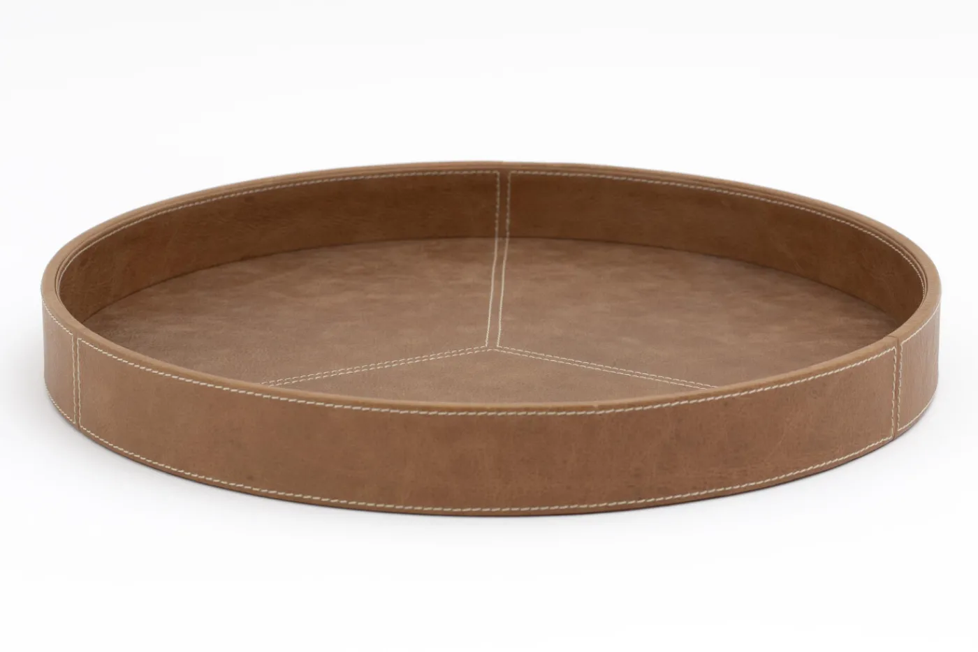 Accessoires|Plateaux<Flamant AUSTIN, plateau, cuir, , Ø46 Brun