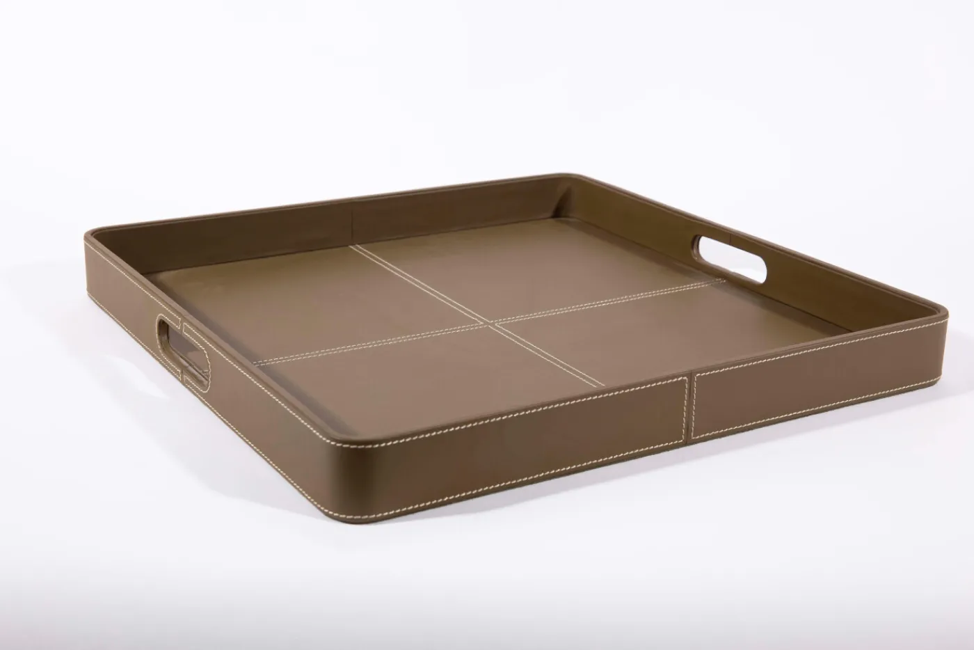 Accessoires|Plateaux<Flamant AUSTIN, plateau, cuir, carré, Vert