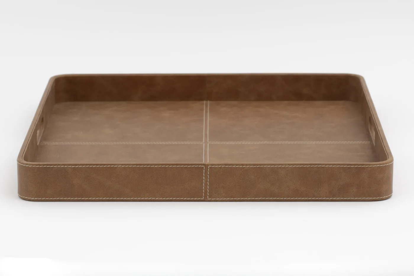 Accessoires<Flamant AUSTIN, plateau, cuir, carré, Brun