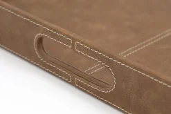 Accessoires<Flamant AUSTIN, plateau, cuir, carré, Brun