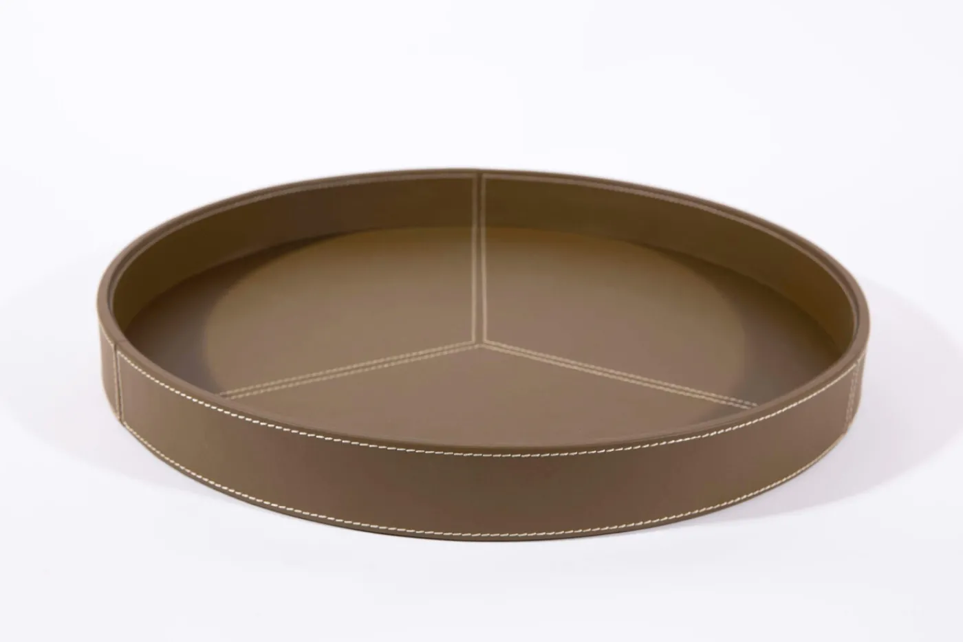 Accessoires|Plateaux<Flamant AUSTIN, plateau, cuir, , Ø46 Vert
