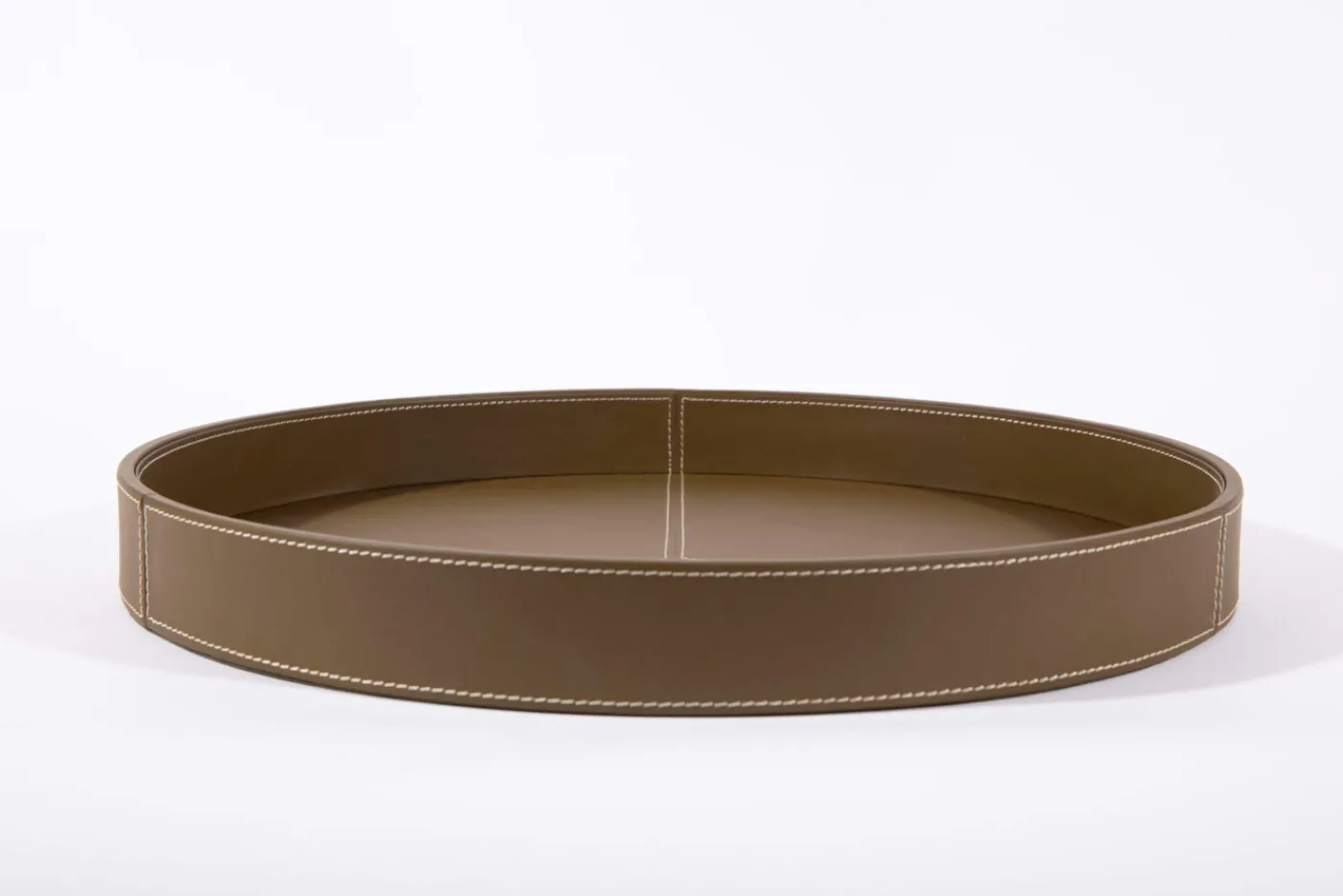 Accessoires|Plateaux<Flamant AUSTIN, plateau, cuir, , Ø46 Vert