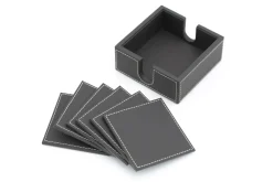 Accessoires|Ustensiles De Service Et De Cuisine<Flamant AUSTIN, sous-verre, cuir, , set de 6 Gris
