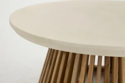 Tables|Tables<Flamant AVALYN, table basse de jardin Blanccassé