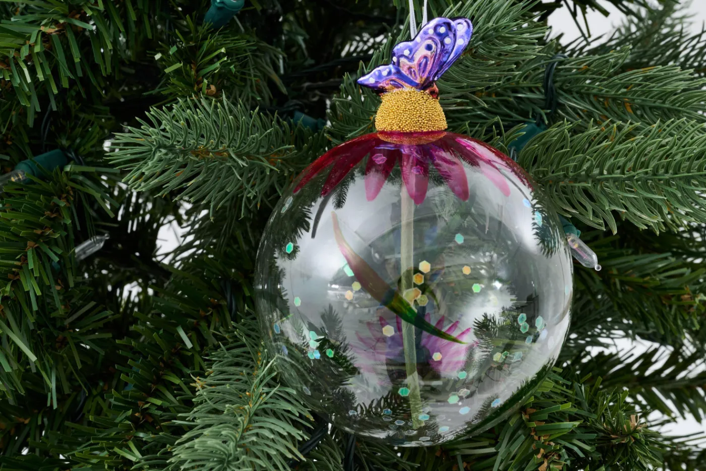 Boules De Noël|Boules De Noël<Flamant AVIANNA, boule de Noël Rose