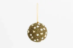 Boules De Noël|Boules De Noël<Flamant AYERS, boule de Noël, Or