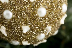 Boules De Noël|Boules De Noël<Flamant AYERS, boule de Noël, Or