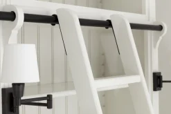 Placards|Armoires<Flamant BALMORE, bibliothèque, , 2 pièces, avec échelle Blanc