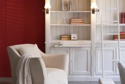 Placards|Armoires<Flamant BALMORE, bibliothèque, , 3 pièces, avec échelle Blanc