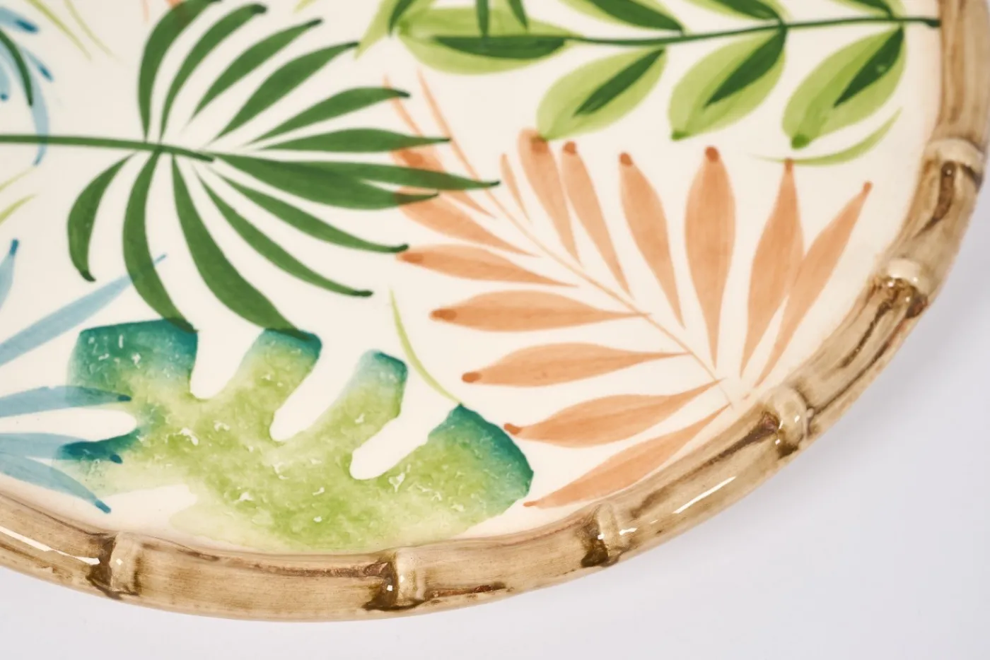 Assiettes, Plats Et Bols|Assiettes,Plats Et Bols<Flamant BANBUA, assiette, 22cm, multi, feuilles Mixte
