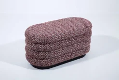 Poufs Et Bouts De Canapé|Sièges<Flamant BEATRICE, pouf, ovale, multi bordeaux Rouge