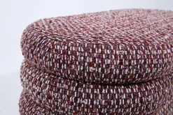 Poufs Et Bouts De Canapé|Sièges<Flamant BEATRICE, pouf, ovale, multi bordeaux Rouge
