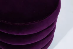 Poufs Et Bouts De Canapé|Sièges<Flamant BEATRICE, pouf, rotatif, rond, violet Pourpre