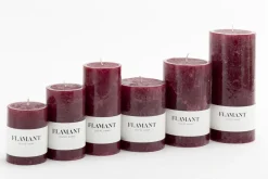 Bougies|Décoration<Flamant BETH, bougie, couleur balmoral red, 7x9cm Rouge